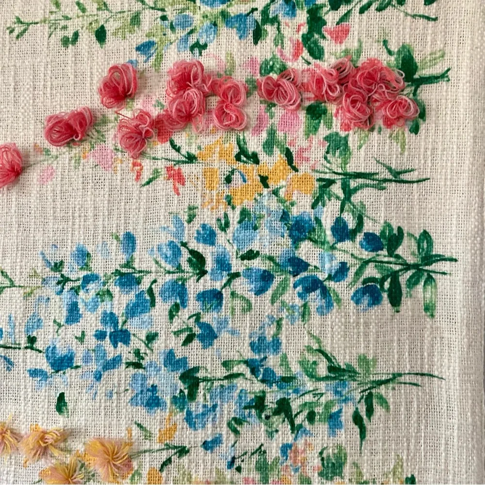 Lillian by Lillian August French Farmhouse Table Runner 14”x48” Cream Floral NEW